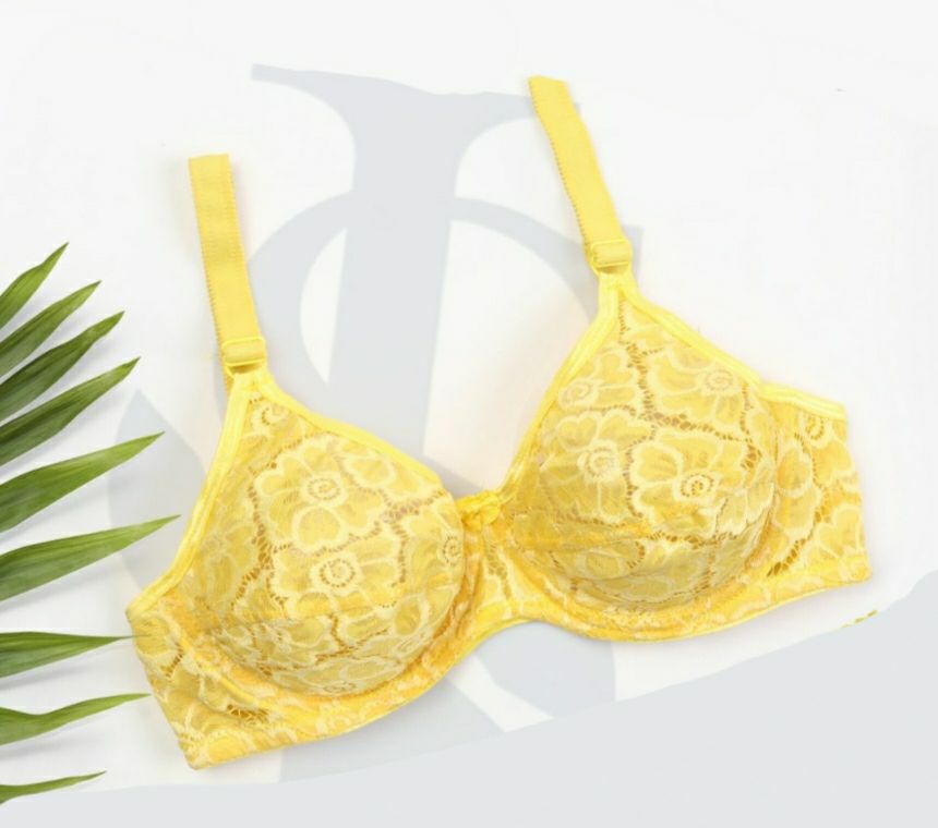 #204- Non-Padded sheer Lace Unlined Underwired Bra