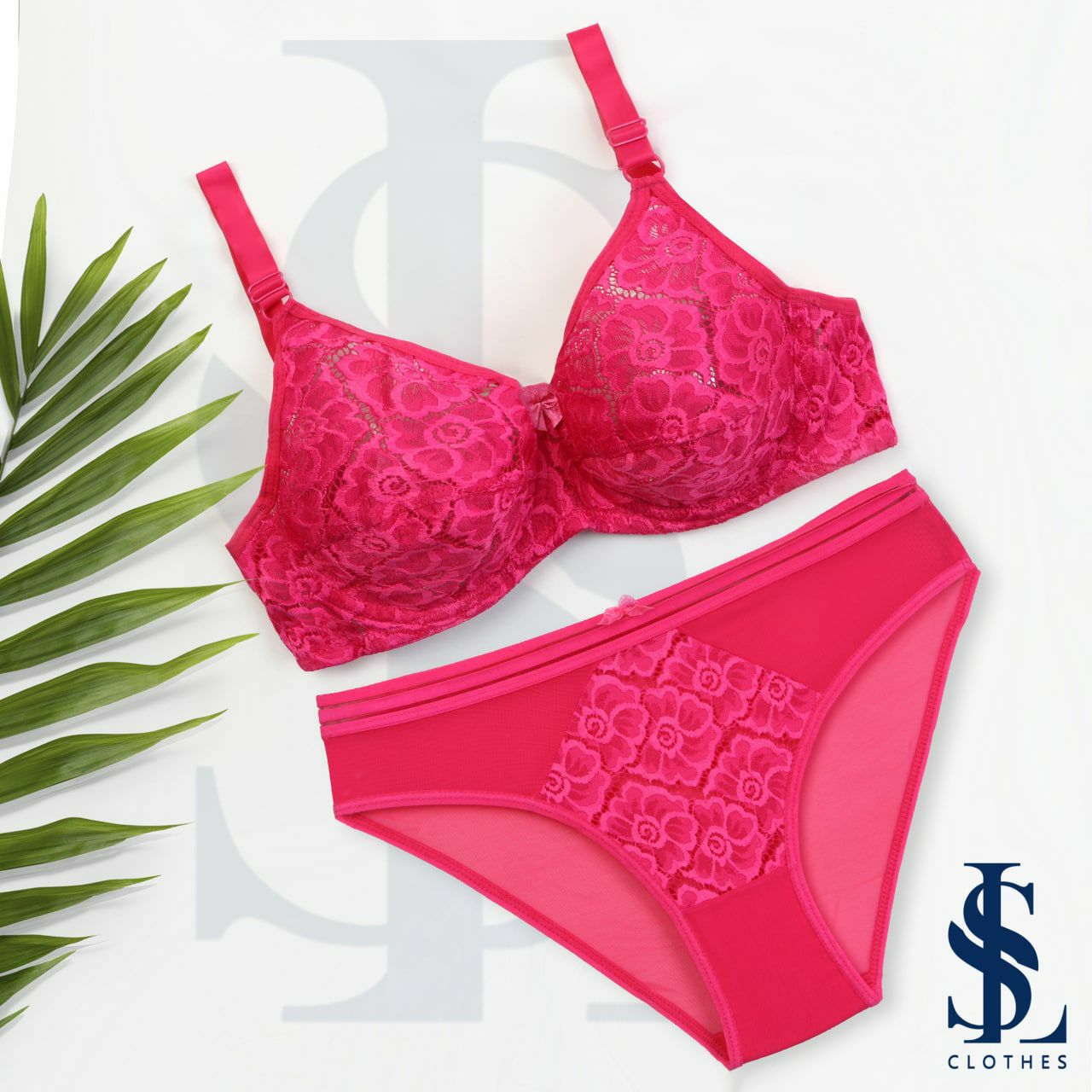 #305 - Underwired, Unlined, Unpadded Passion Lace Bra & Panties Set