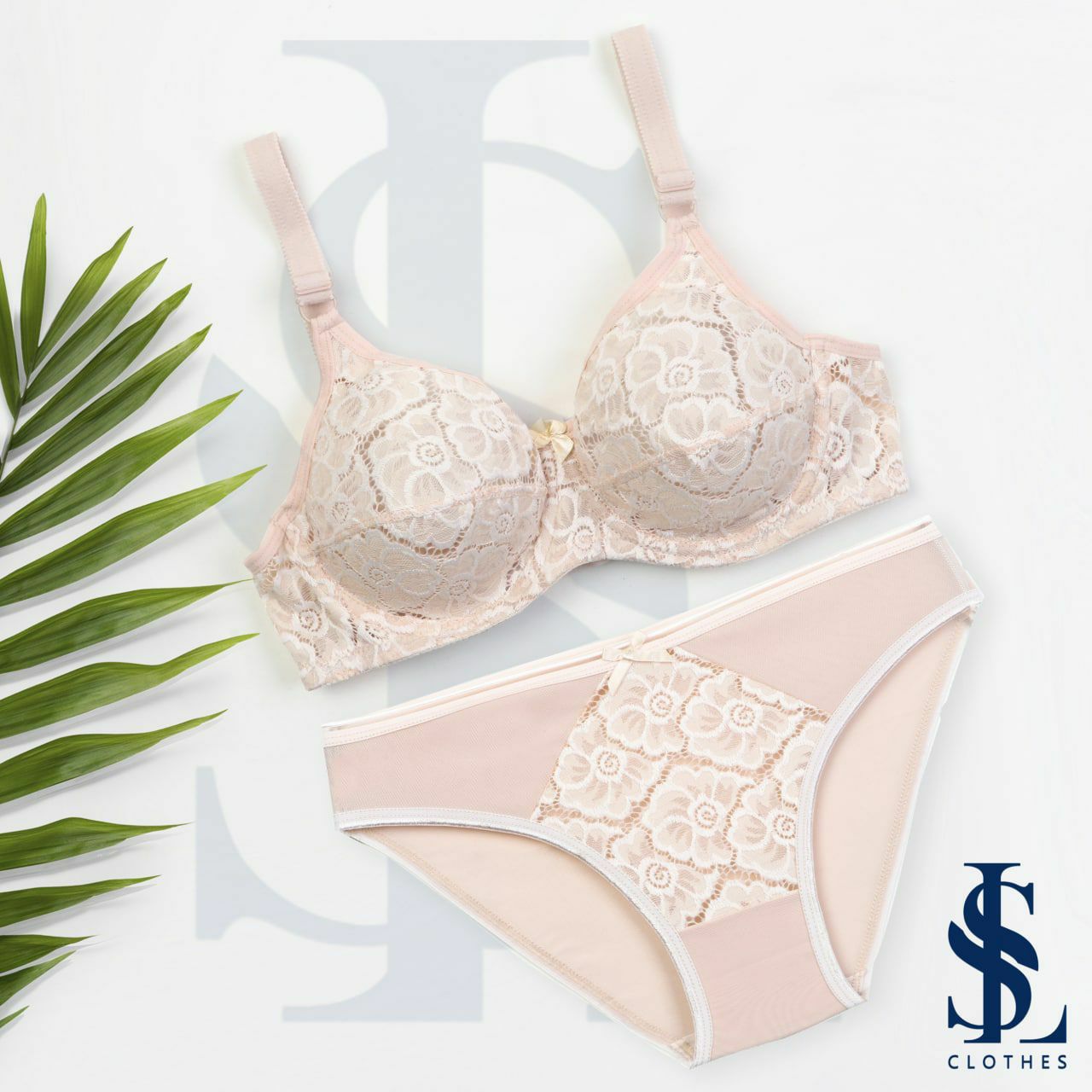 #305 - Underwired, Unlined, Unpadded Passion Lace Bra & Panties Set