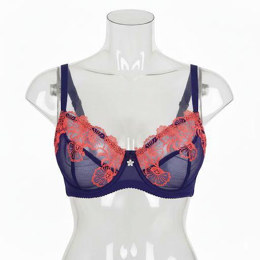 #205 - Sheer Embroidered Underwired Unlined Bra