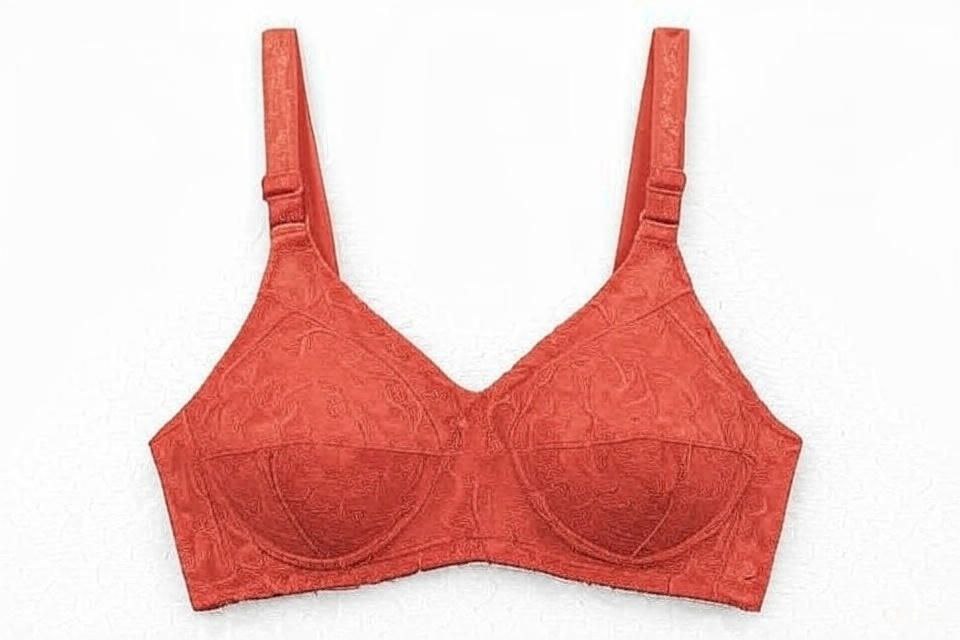 #109 - Wire-Free Non-Padded Lined Cup Lace Bra