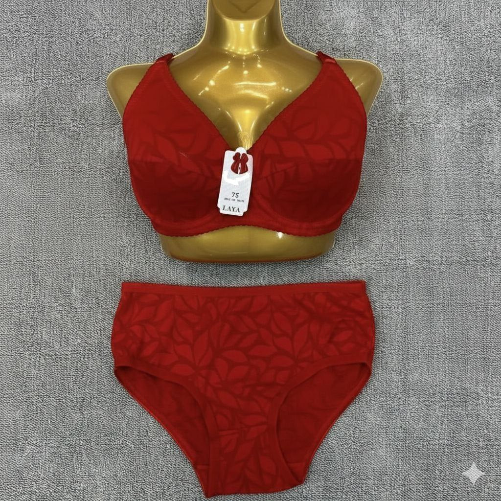 #310 - Under-Wired Non-Padded Lace Lingerie Set