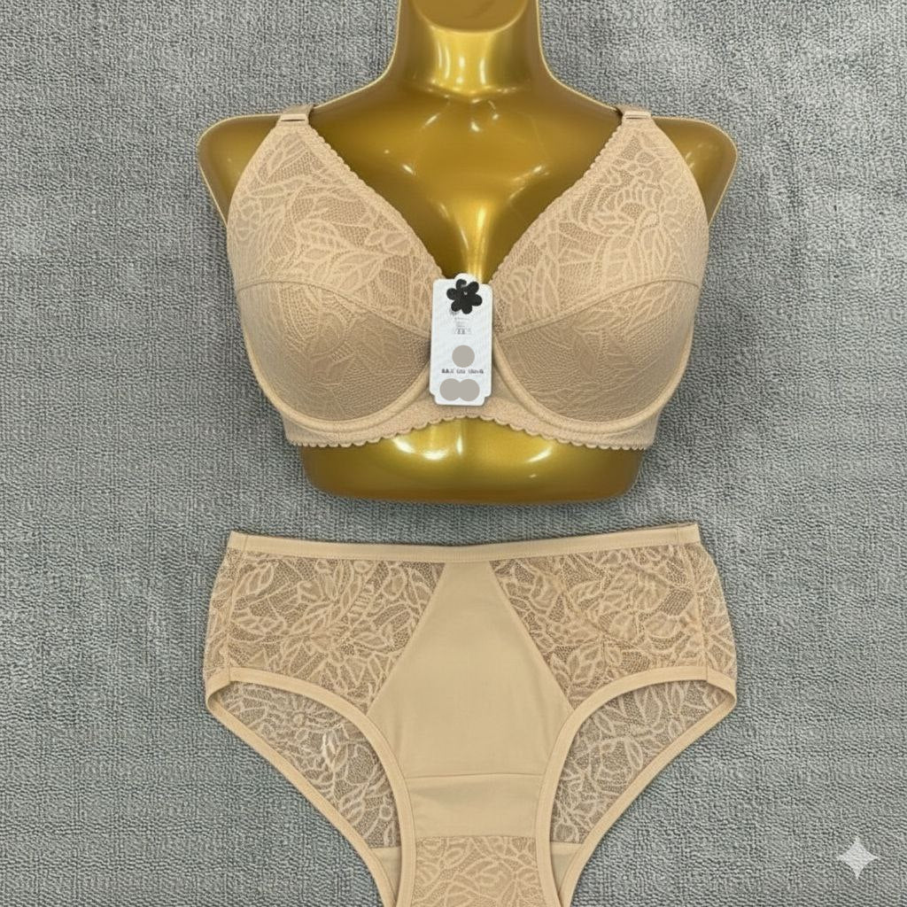#311 - Lace Under-Wired Soft Cup Lingerie Set