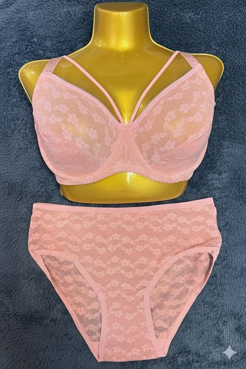 #309 - Unpadded Under-Wired Lace Bra & Panty Set