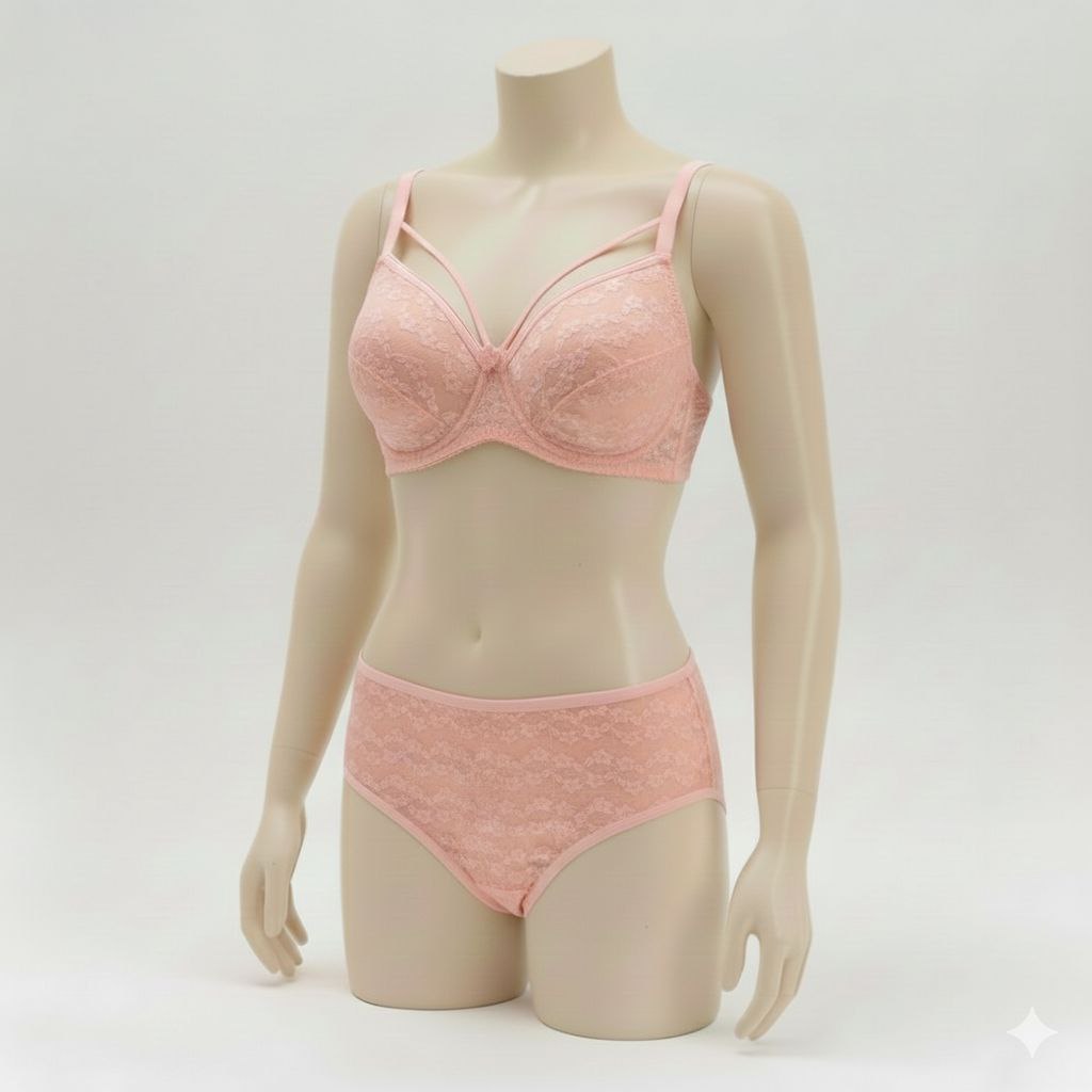 #309 - Unpadded Under-Wired Lace Bra & Panty Set