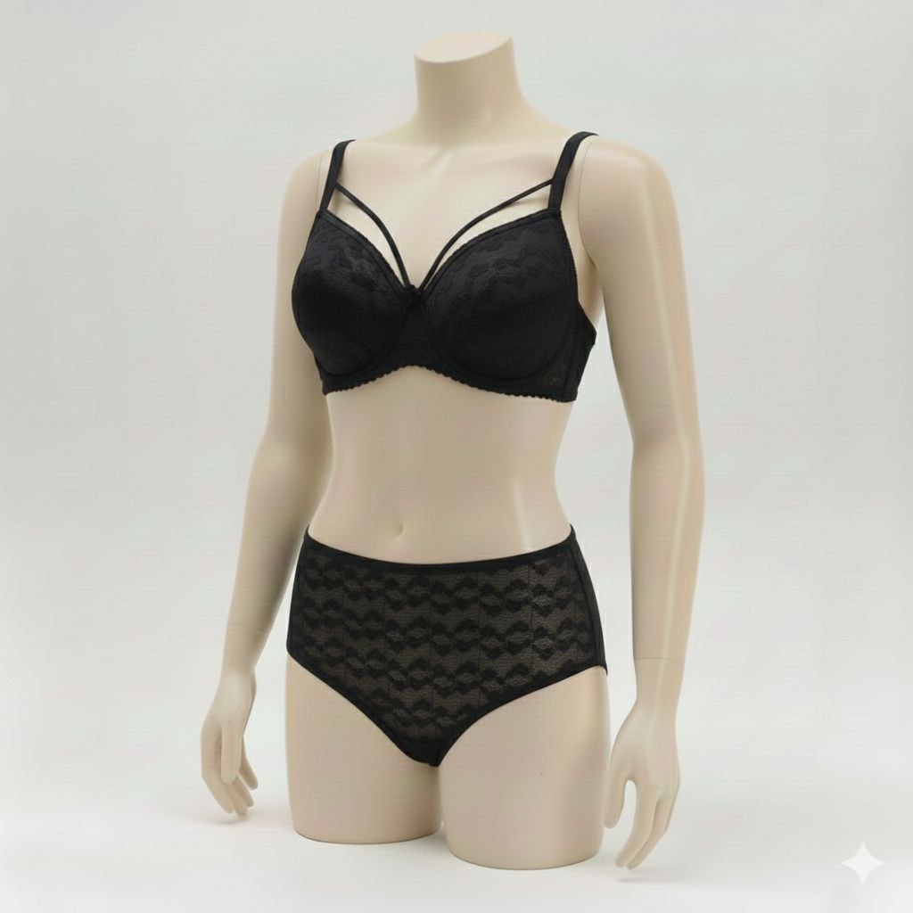 #309 - Unpadded Under-Wired Lace Bra & Panty Set