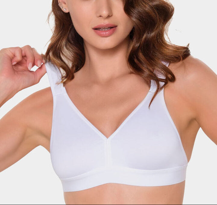 #114-Unpadded Wire-Free Microfabric Sporty Chic Bra