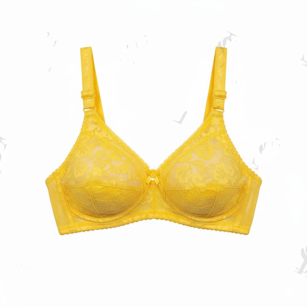#109 - Wire-Free  Non-Padded Lined Cup Lace Bra