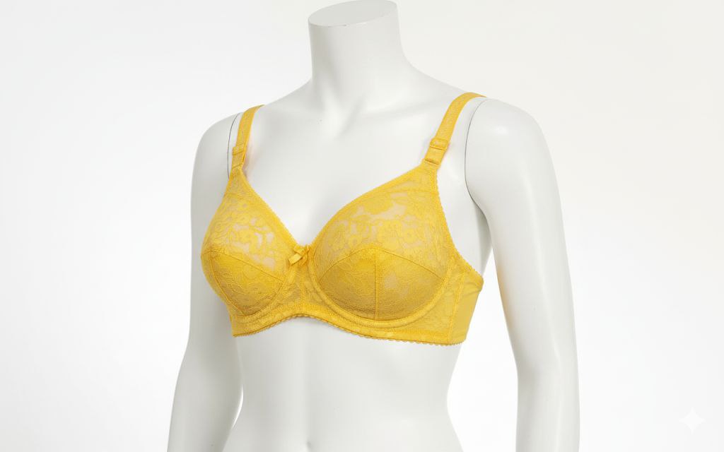 #109 - Wire-Free  Non-Padded Lined Cup Lace Bra