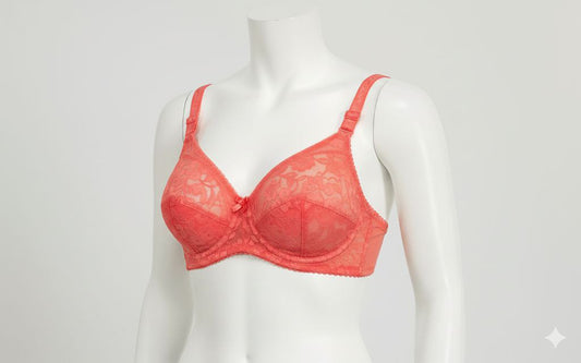 #109 - Wire-Free  Non-Padded Lined Cup Lace Bra