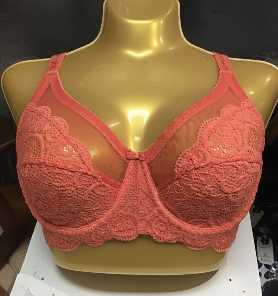 #209 - Underwired Sheer Lace Trim Bra