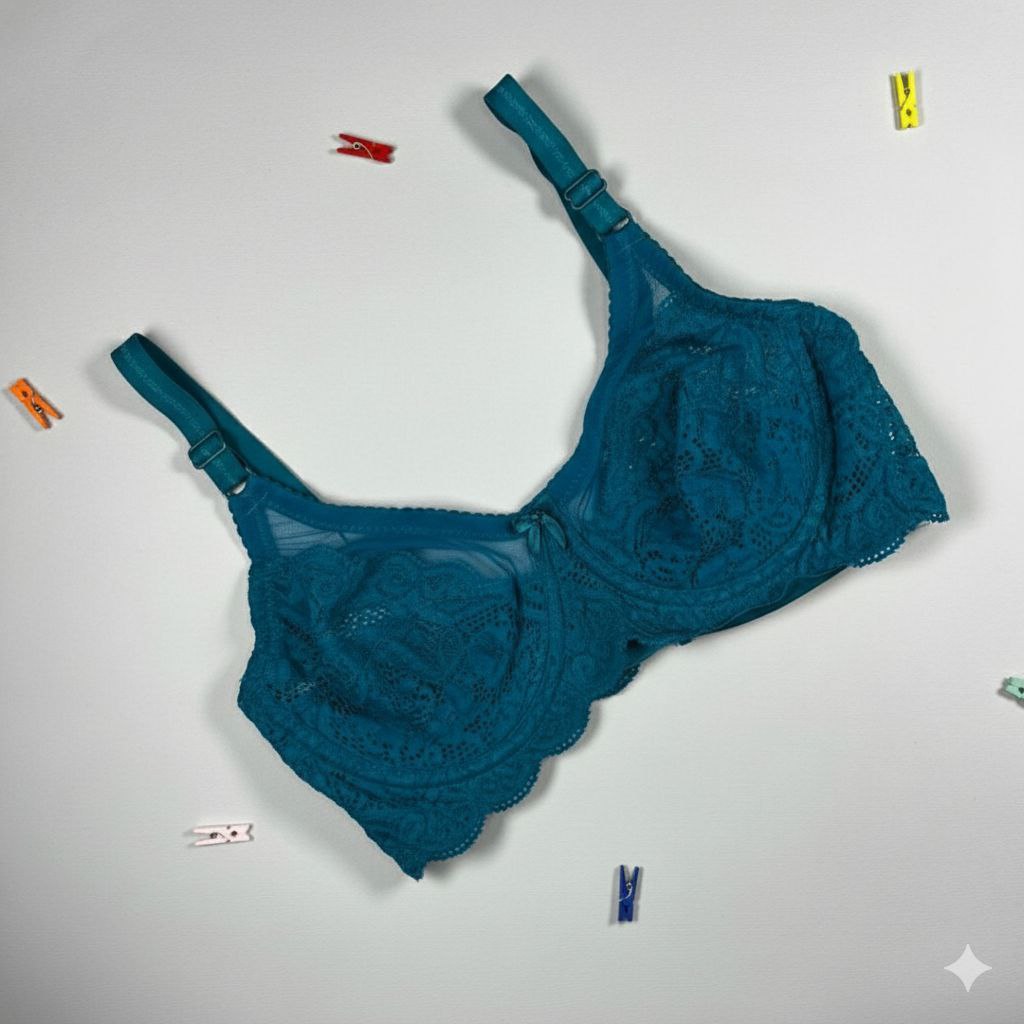 #209 - Underwired Sheer Lace Trim Bra