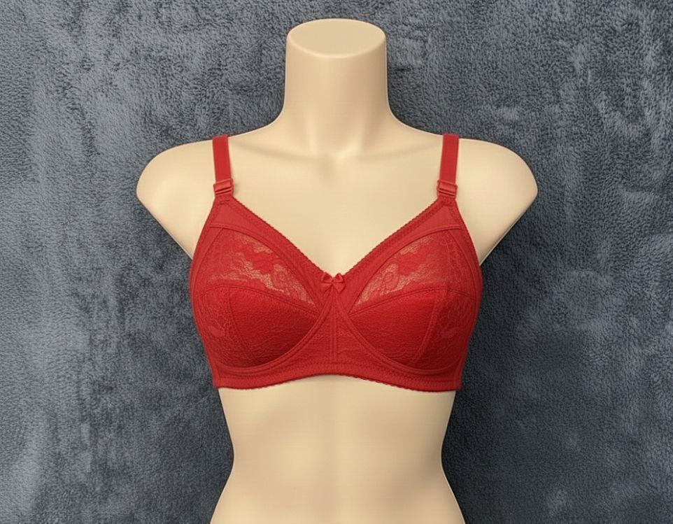#118  Soft Cup Wire-Free Non-Padded  Lace Bra