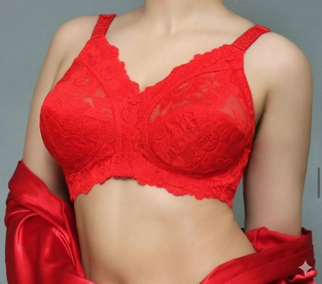 #123 - Premium Lace Bra Wire-Free Non-Padded