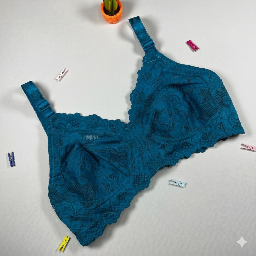 #123 - Premium Lace Bra Wire-Free Non-Padded