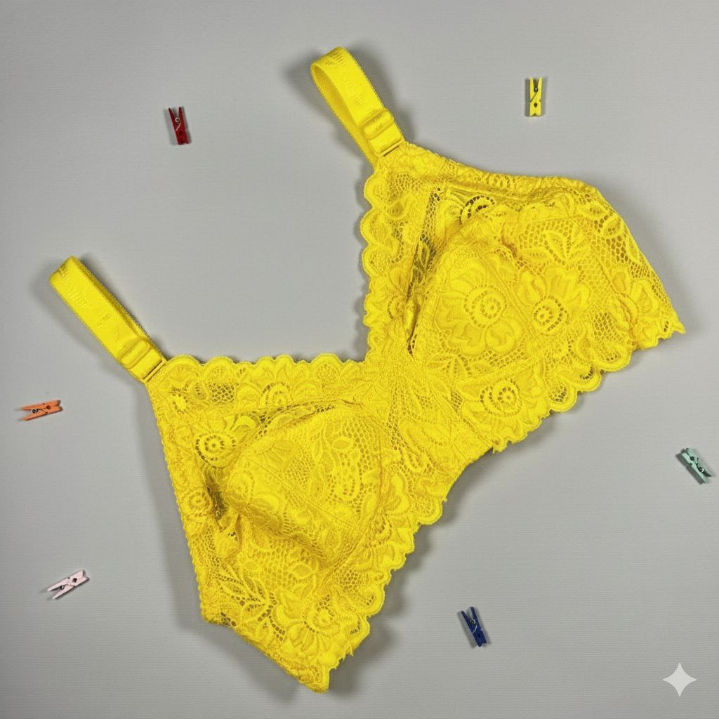#123 - Premium Lace Bra Wire-Free Non-Padded