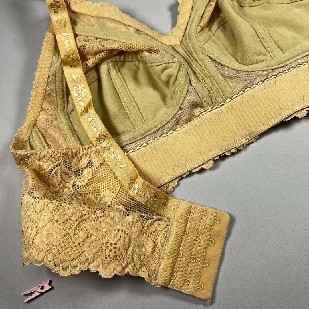 #117 - Wire-Free Non-Padded Wide-Band Lace Bra