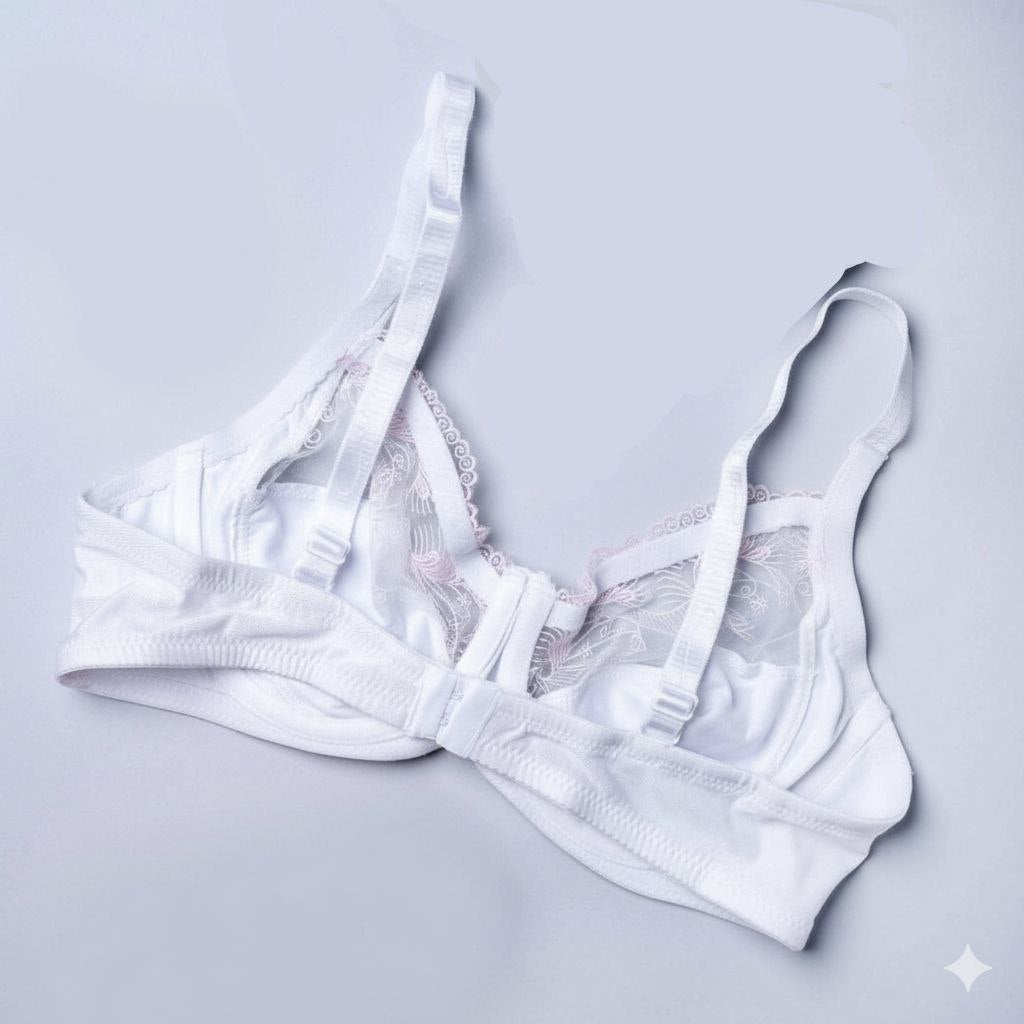 #218 -Premium Perlon Underwired Unpadded Lace Bra