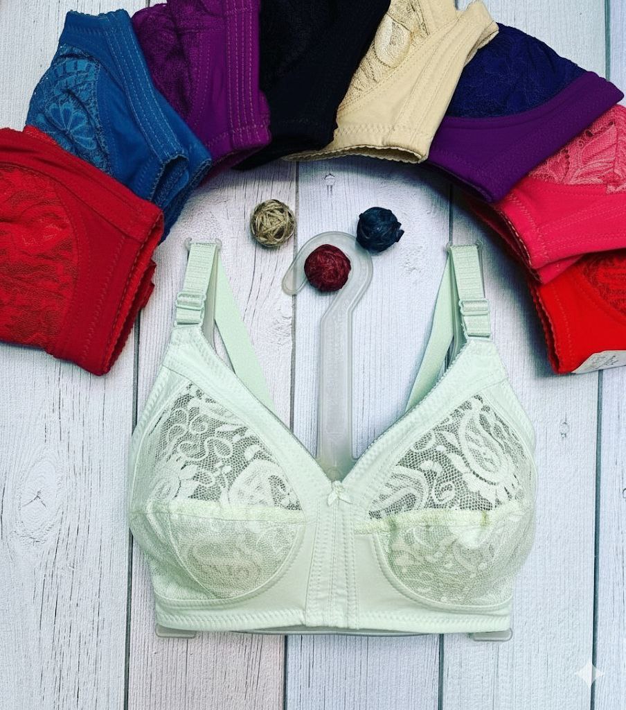 #122 - Premium cotton Lace Cup Wire-Free Non-Padded Bra