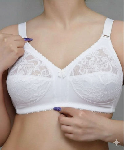 #122 - Premium cotton Lace Cup Wire-Free Non-Padded Bra