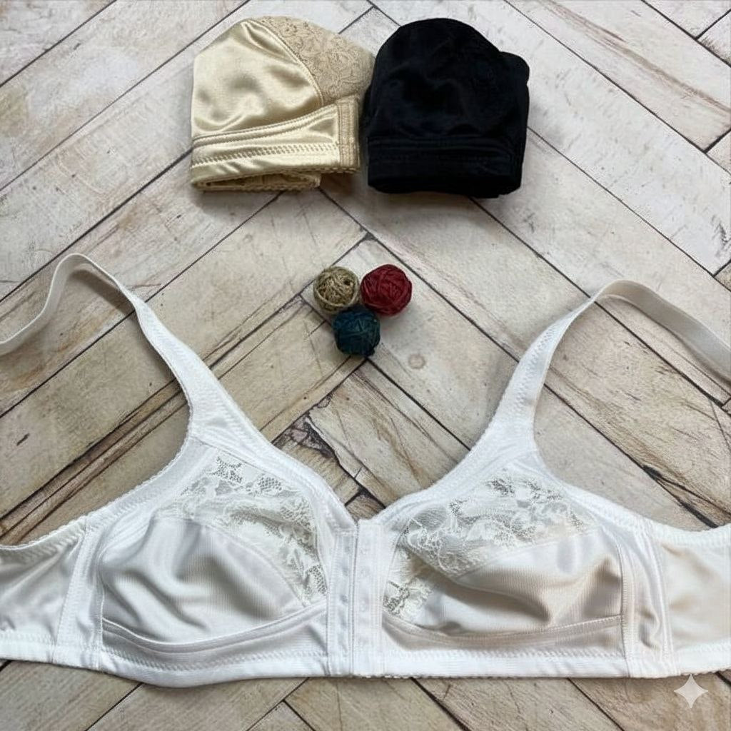 #119 - Soft Cup Wire-Free Nonpadded Lace Bra