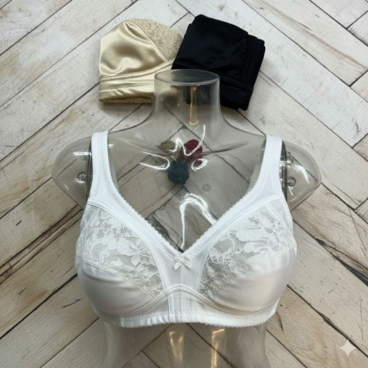 #119 - Soft Cup Wire-Free Nonpadded Lace Bra