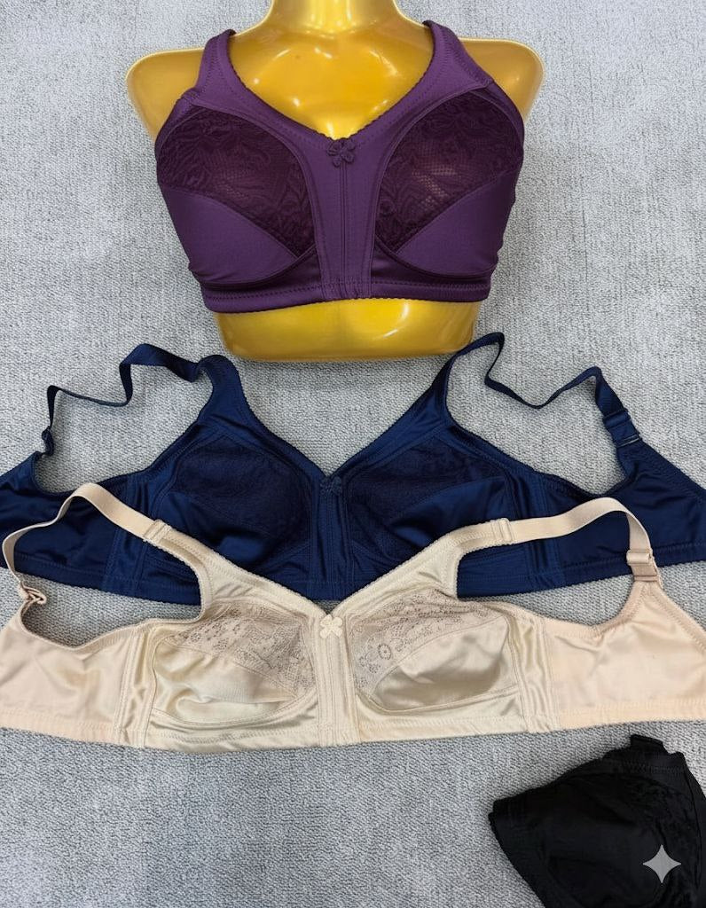 #119 - Soft Cup Wire-Free Nonpadded Lace Bra