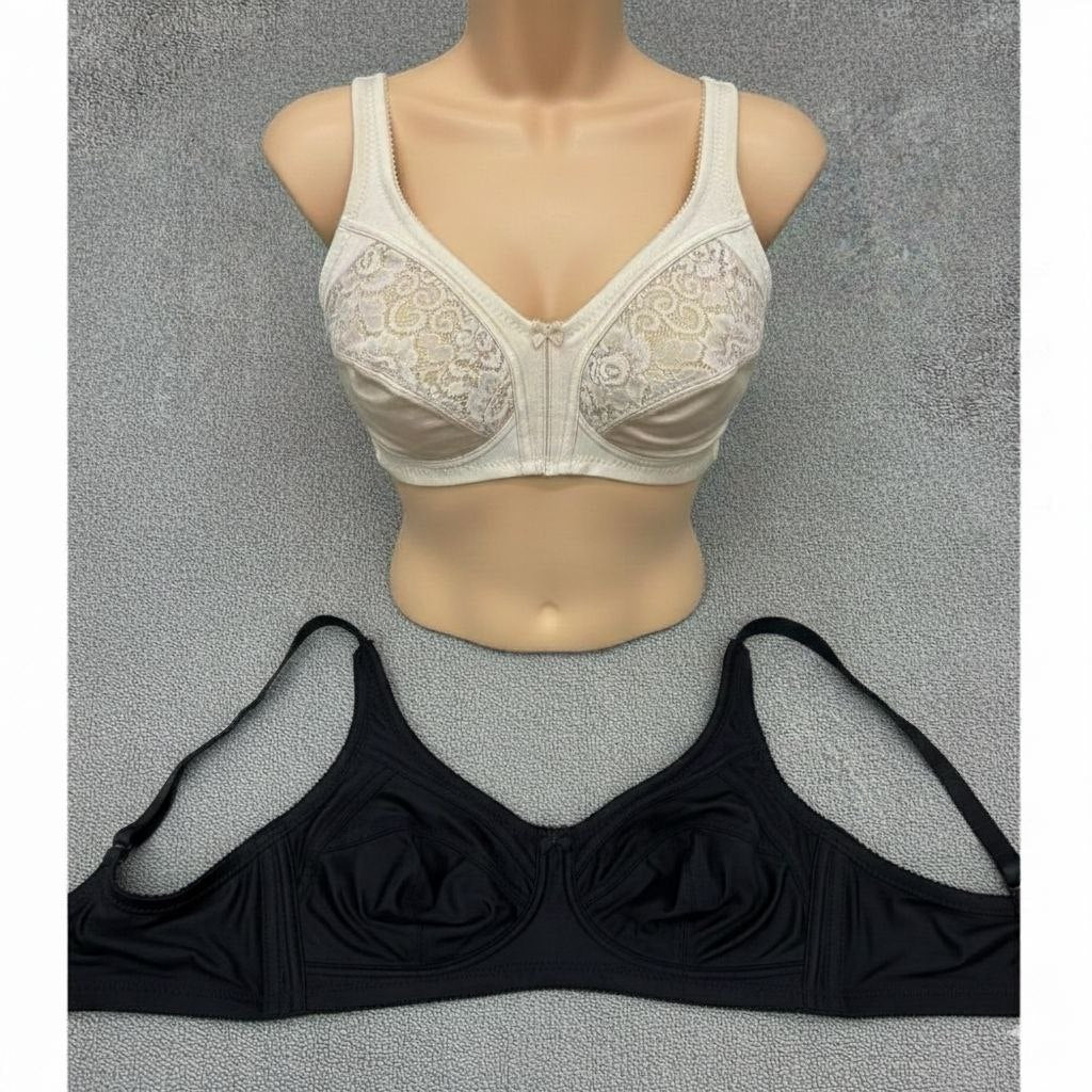 #119 - Soft Cup Wire-Free Nonpadded Lace Bra