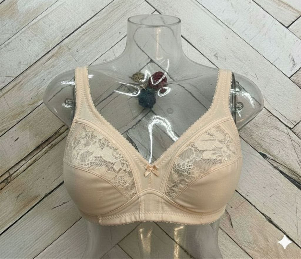 #119 - Soft Cup Wire-Free Nonpadded Lace Bra