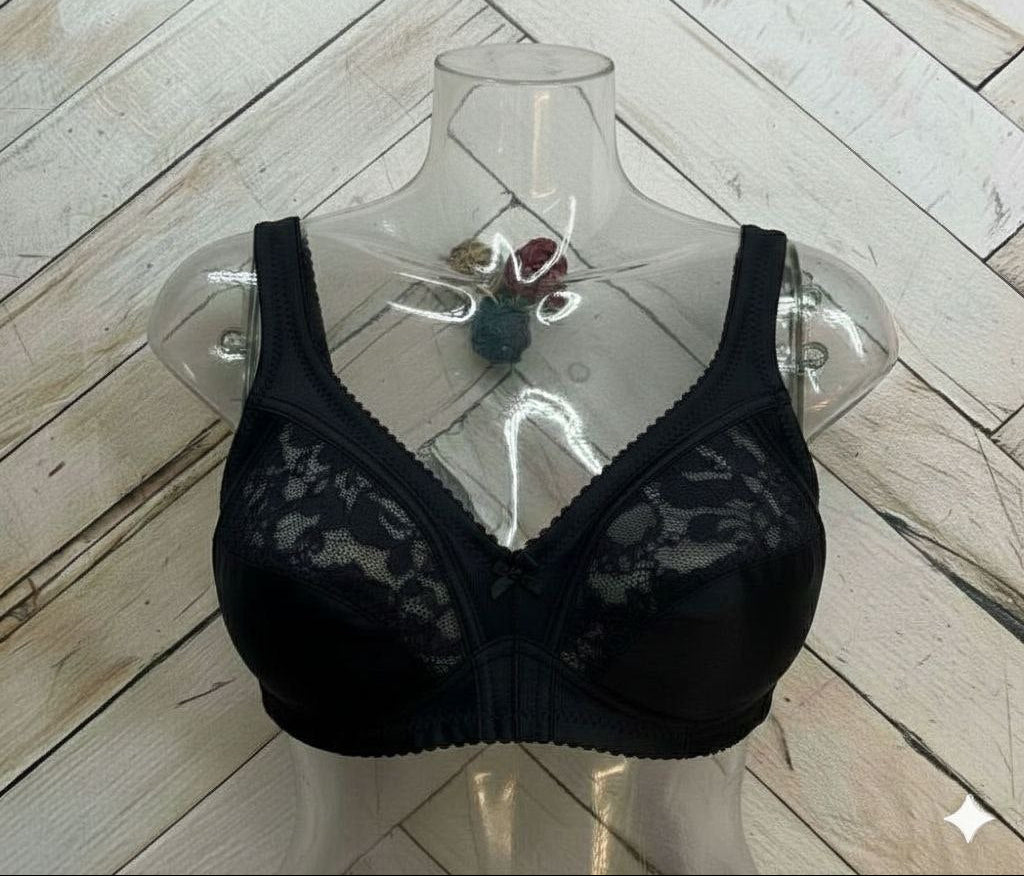 #119 - Soft Cup Wire-Free Nonpadded Lace Bra