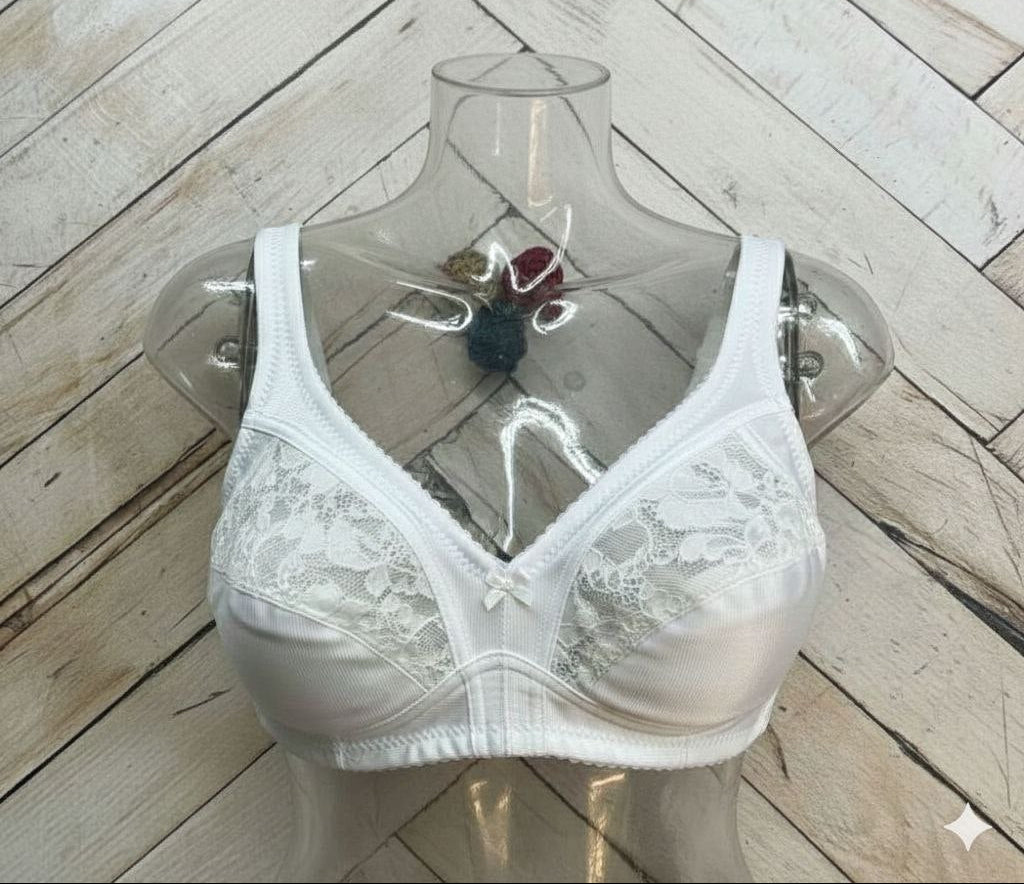 #119 - Soft Cup Wire-Free Nonpadded Lace Bra