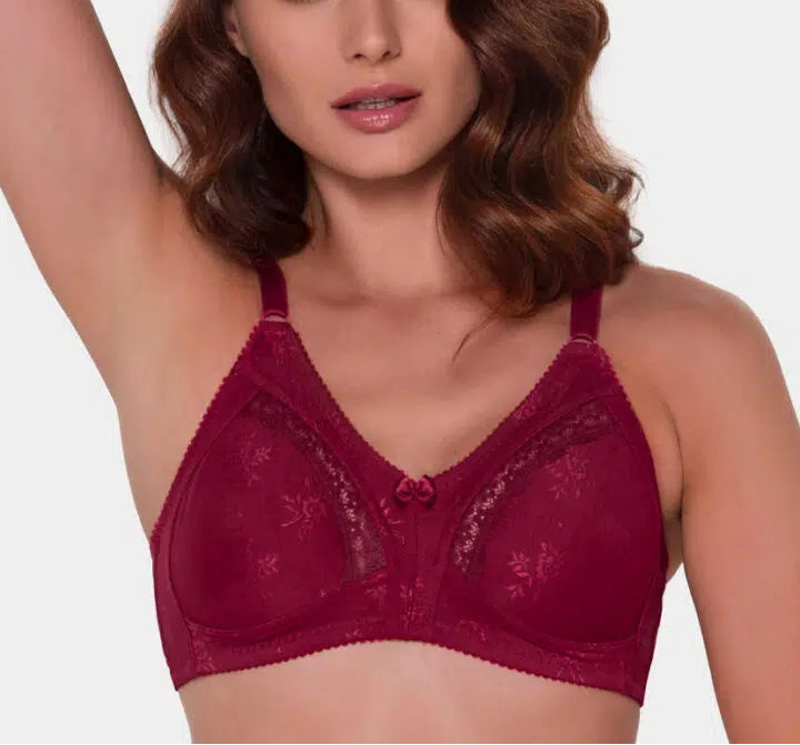 # 104 - Cherry Minimizer Bra Wire-free Full Coverage Unpadded