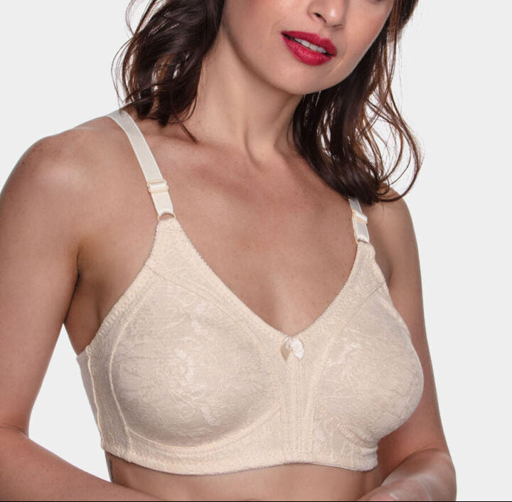 #101 -Lace Minimizer Wire-Free Bra Without Padding