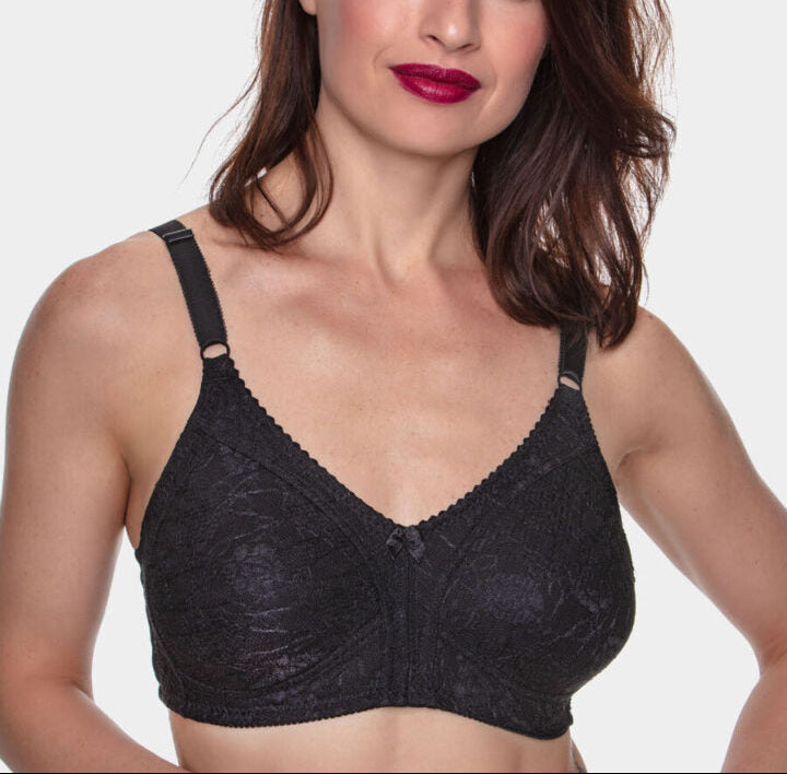 #101 -Lace Minimizer Wire-Free Bra Without Padding
