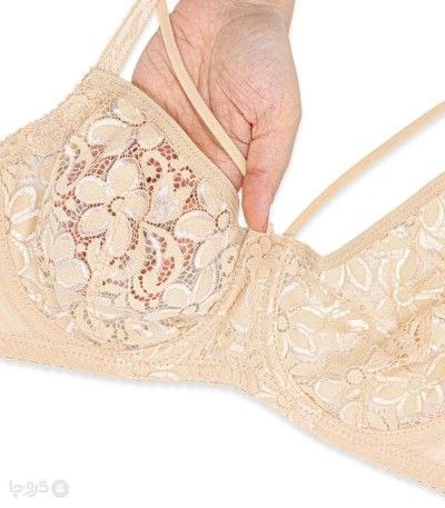#219 - Strappy Floral Dentelle Lace Underwired Unlined Bra