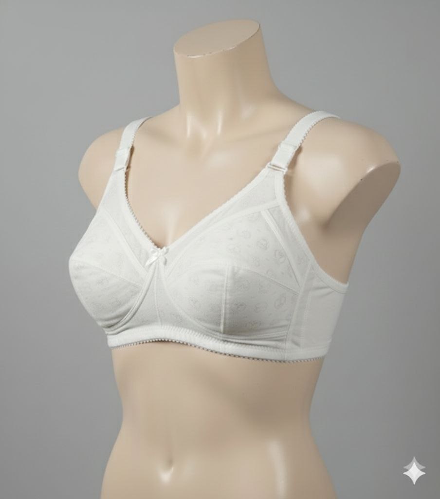 #125 - Durable Wireless Unpadded Full Coverage Soft Cup Bra