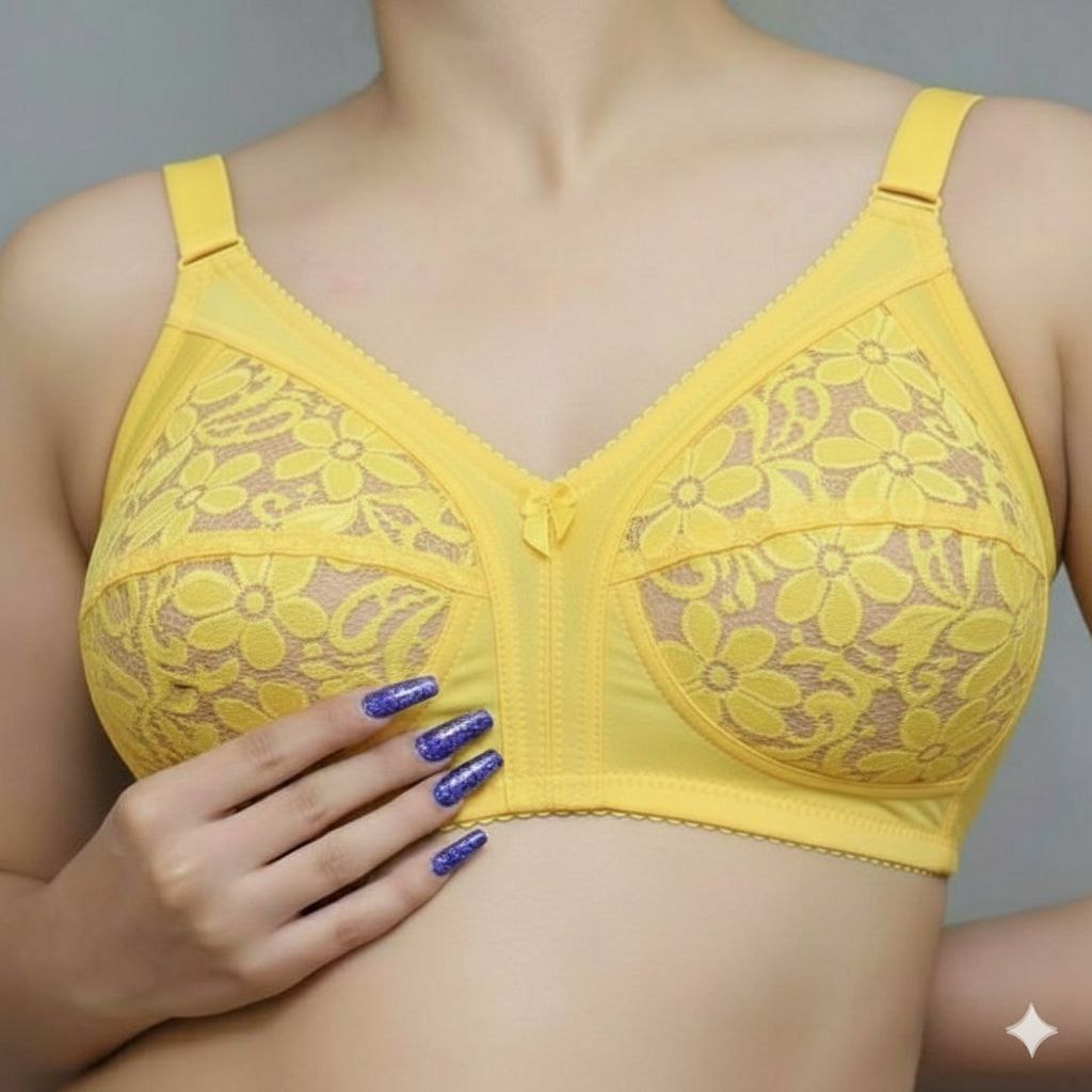 #106  Comfy Wire-free Lace Cup Bras Without Padding