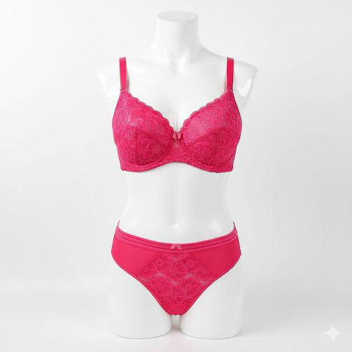 #305 - Underwired, Unlined, Unpadded  Passion Lace Bra & Panties Set