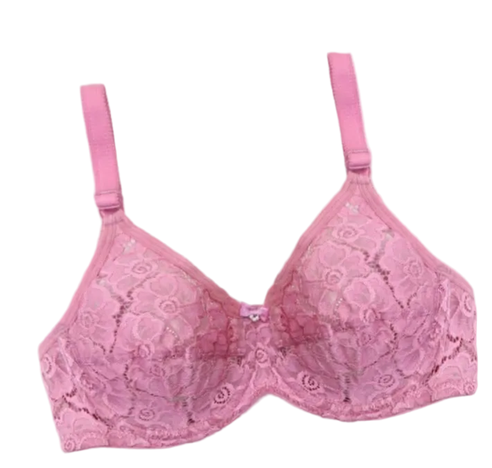 #204- Non-Padded sheer Lace Unlined Underwired Bra