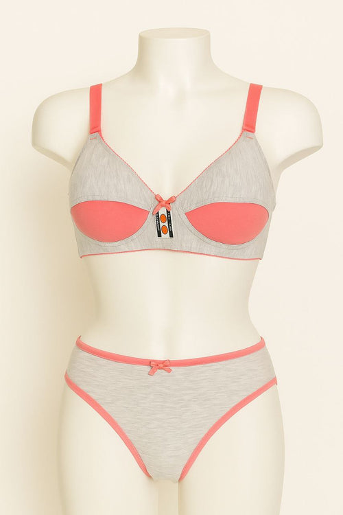 #308 - Cotton Wire-Free Non-Padded Bra Set