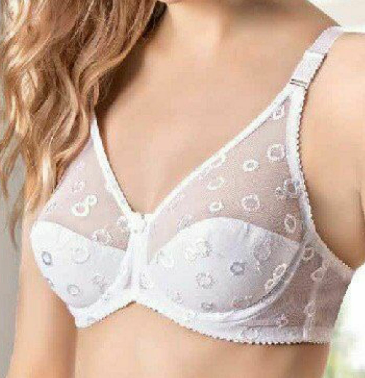 #203 - Non-Padded Underwired Embroidery Lace Bra
