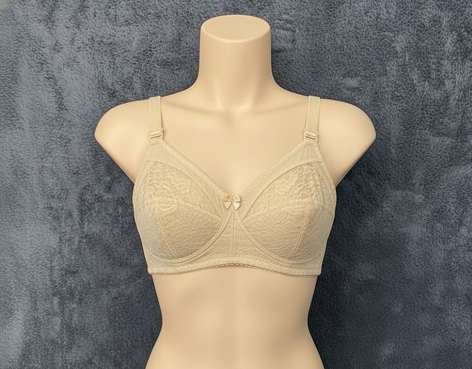 #118  Soft Cup Wire-Free Non-Padded  Lace Bra